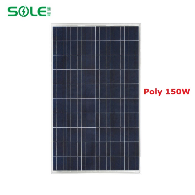 150W poly solar panel